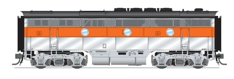 50760002 - Broadway Limited Imports N EMD F3B WP 801B, ZEPHYR SCHEME, PARAGON3 SOUND/DC/DCC