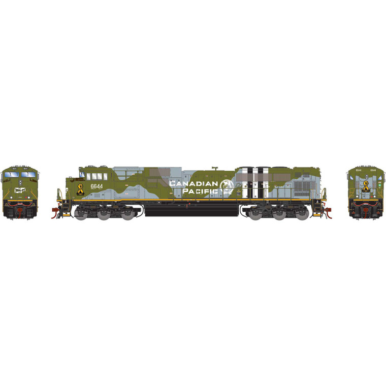 ATHG1146 - Athearn Genesis HO EMD SD70ACU Locomotive, CP/Military Tribute #6644 DC