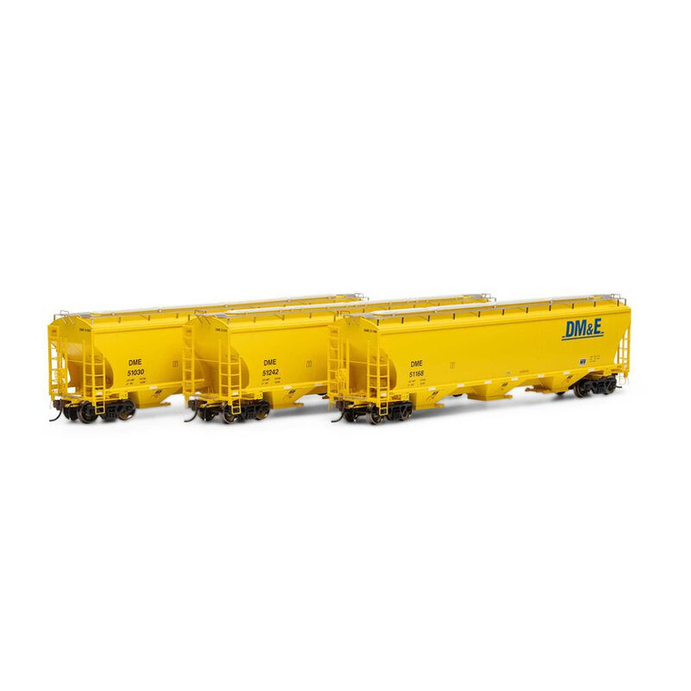 ATHG97142 - Athearn Genesis HO Trinity 3-Bay Hoppers 3-Pack, HO Trinity 3-Bay Hoppers, DM&E #2