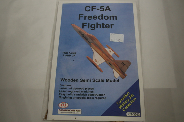 3003 - Osborn Model Kits -- CF-5A Freedom Fighter (Laser-cut wood kit)