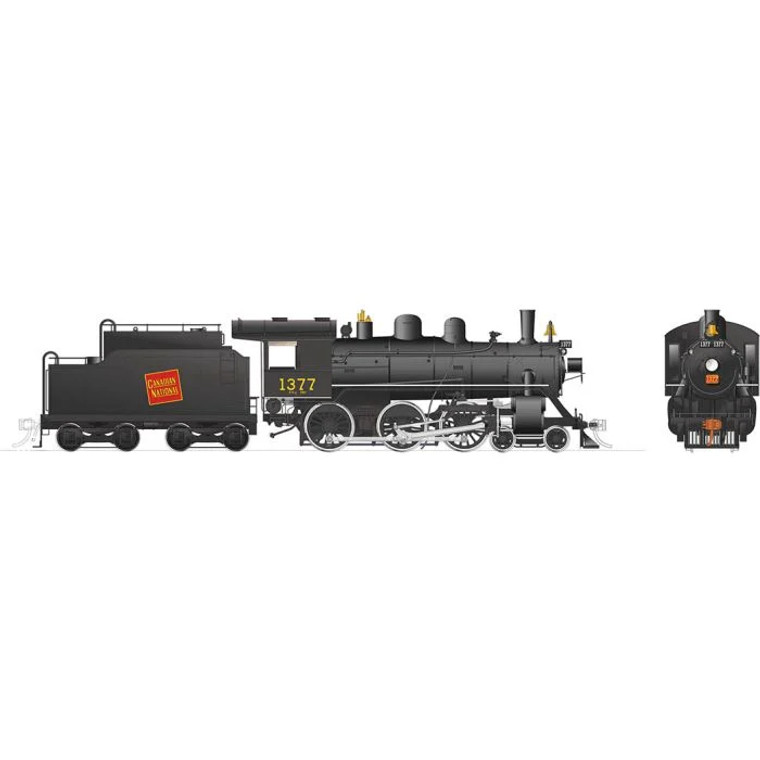 603504 - Rapido Trains Steam HO -- H-6-g (DCC/Sound): CNR - Tilted wafer #1377
