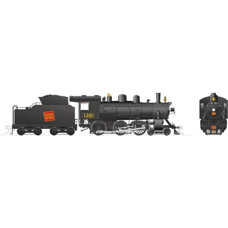 603505 - Rapido Trains Steam HO -- H-6-g (DCC/Sound): CNR - Tilted wafer #1381