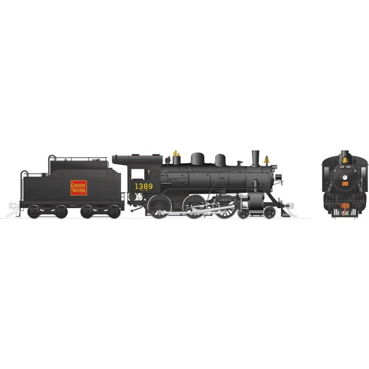 603513 - Rapido Trains Steam HO -- H-6-g (DCC/Sound): CNR - Straight wafer #1389