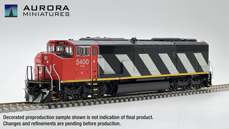 110502 - Aurora Miniatures -- SD50F Canadian National Stripes #5427 DCC/Sound