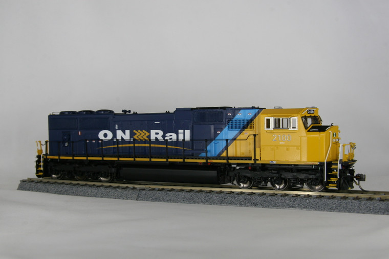 6186.1 - Overland Models Brass HO -- Ontario Northland Railway EMD SD75I Diesel Engine #2100 -- DC