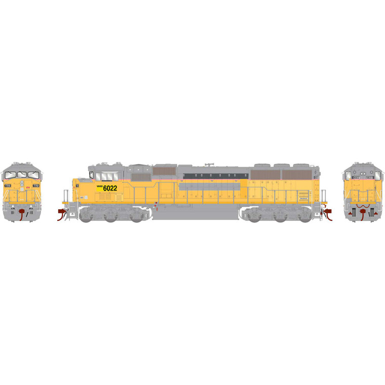 ATHG75529 - Athearn Genesis 2.0 HO -- SD60M Tri-Clops, (Ex-UP) WAMX #6022 DC