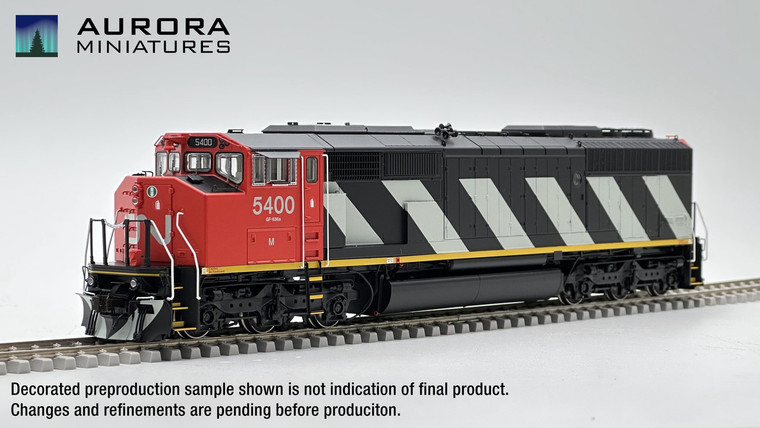 110001 - Aurora Miniatures -- SD50F Canadian National Stripes #5400  DC