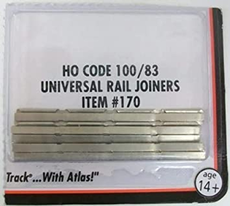 170 - Atlas HO Code 100/83 Universal Rail Joiners