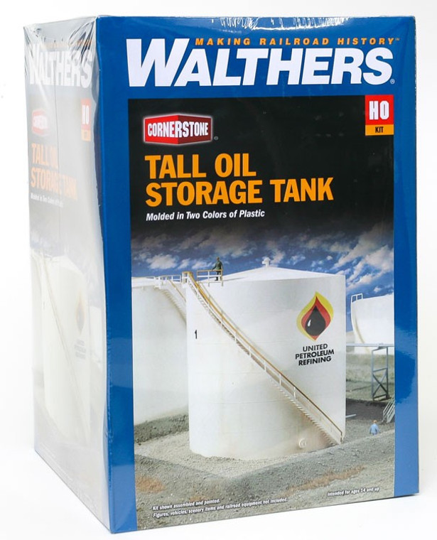 933-3168 - Walthers Cornerstone HO Tall Oil Storage Tank w/Berm -- Kit