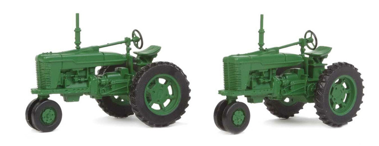 949-4161 - Walthers Scenemaster Farm Tractor 2-Pack - Assembled -- Green