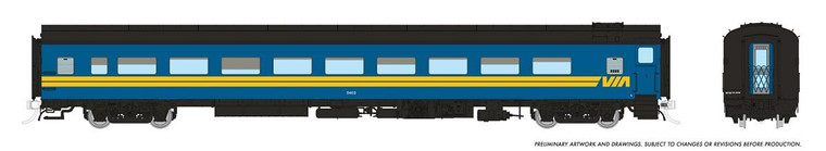 100368 - Rapido HO Super Continental Line -- Lightweight Coach: VIA Rail Canada: #5642