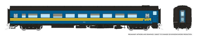 100369 - Rapido HO Super Continental Line -- Lightweight Coach: VIA Rail Canada: #5647