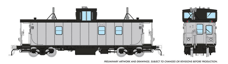 166099 - Rapido HO Scale Canadian National Hawker Siddeley Caboose Van -- Undecorated