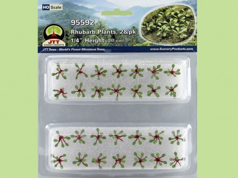 95592 - JTT Scenery Products HO -- Rhubarb Plants, 28pcs.