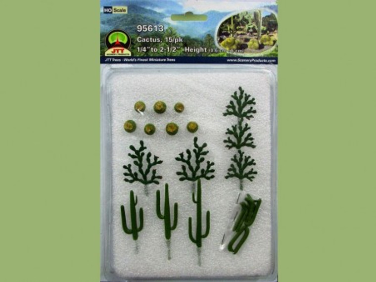 95613 - JTT Scenery Products HO -- Cacti, 15pcs.