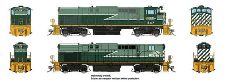 33528 - Rapido HO MLW M420 -- A/B Set - BC Rail (Green Lightning Scheme) #646, #682 DCC/Sound