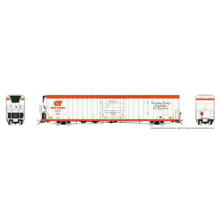 167001-6 - Rapido Trains HO Greenbrier 7780cuft Reefer: Cyro-Trains: #5265 Truth or Consequences