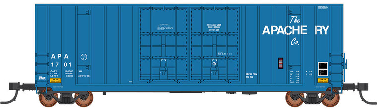 4131005-03 - InterMountain HO Gunderson Boxcars Modern Ends Apache Railway #1719