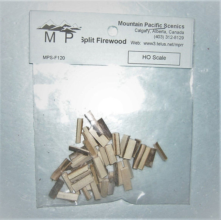 MPS-71202 - Mountain Pacific Scenics HO 2 FT Split Firewood - One Cord