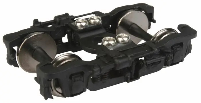920-2104 - WalthersProto - HO GSC 41-N-11 Metal Passenger Trucks w/Clasp Brake -- Black - 1 Pair
