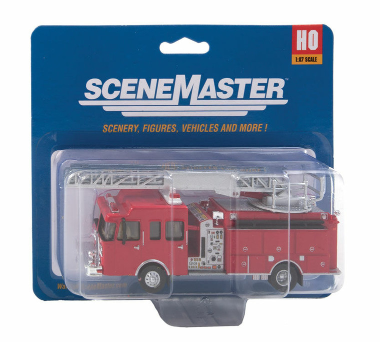 949-13801 - Walthers Scenemaster Fire Department Heavy Duty Ladder Truck