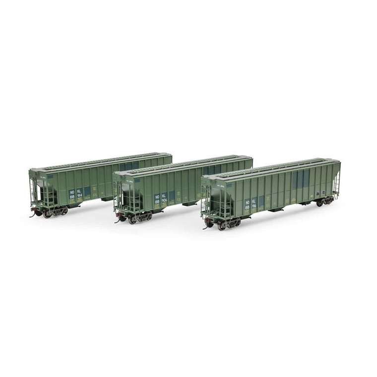 ATH-1328 - Athearn HO Northwestern Oklahoma FMC 4700 Covered Hopper, NOKL Primed For Grime 'Ex-CNW' #818906 / 818914 / 818916 (3)