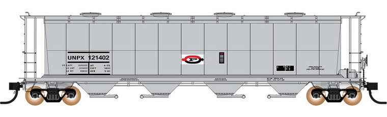 45242-04 - Intermountain Railway Company - HO NSC 4550 Cu. Ft. Cylindrical Covered Hopper - Round Hatch, Procor - UNPX #121434