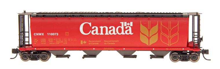 65101-104 - Intermountain Railway Company - N NSC 4550 Cu. Ft. Cylindrical Covered Hopper - Trough Hatch,  Red Canada - CNWX  #109959
