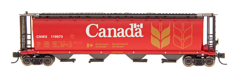 65101-105 - Intermountain Railway Company - N NSC 4550 Cu. Ft. Cylindrical Covered Hopper - Trough Hatch,  Red Canada - CNWX  #109987