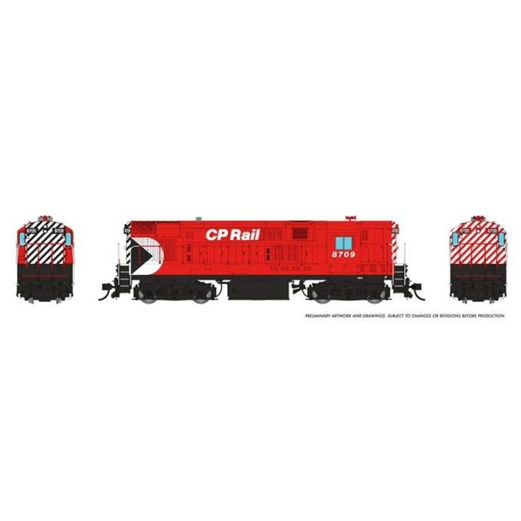 44540 - Rapido Trains HO - H16-44 (DC/DCC/Sound): CP Rail - Action Red: #8715