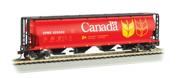 19131 - Bachmann HO Canadian 4 Bay Cylindrical Grain Hopper - Canada Grain #606902