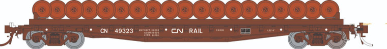 138502 - Rapido Trains - HO F30D 50' Wheel Flat Car: CN - MOW: 3-Pack