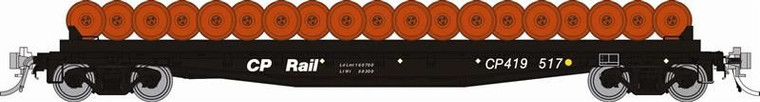 138503A - Rapido Trains - HO F30D 50' Wheel Flat Car: CP - MOW: Single Car