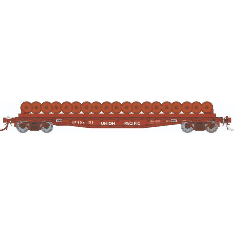 138508A - Rapido Trains - HO F30D 50' Wheel Flat Car: UP - MOW: Single Car