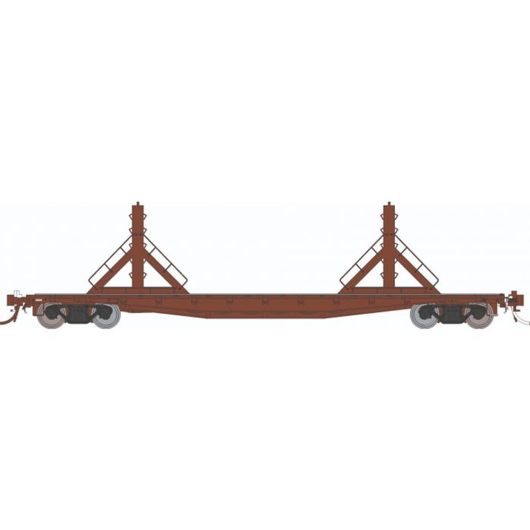 138499 - Rapido Trains - HO F30D 50' Rail Flat Car: Painted, Unletttered: Single Car