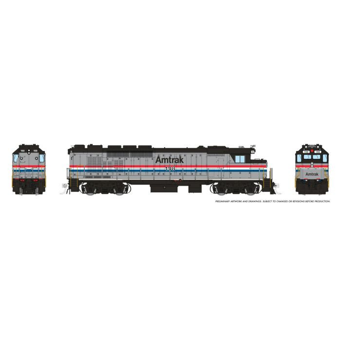 34013 - Rapido Trains - HO GP40TC Amtrak - Phase 3: #198 DC/Silent