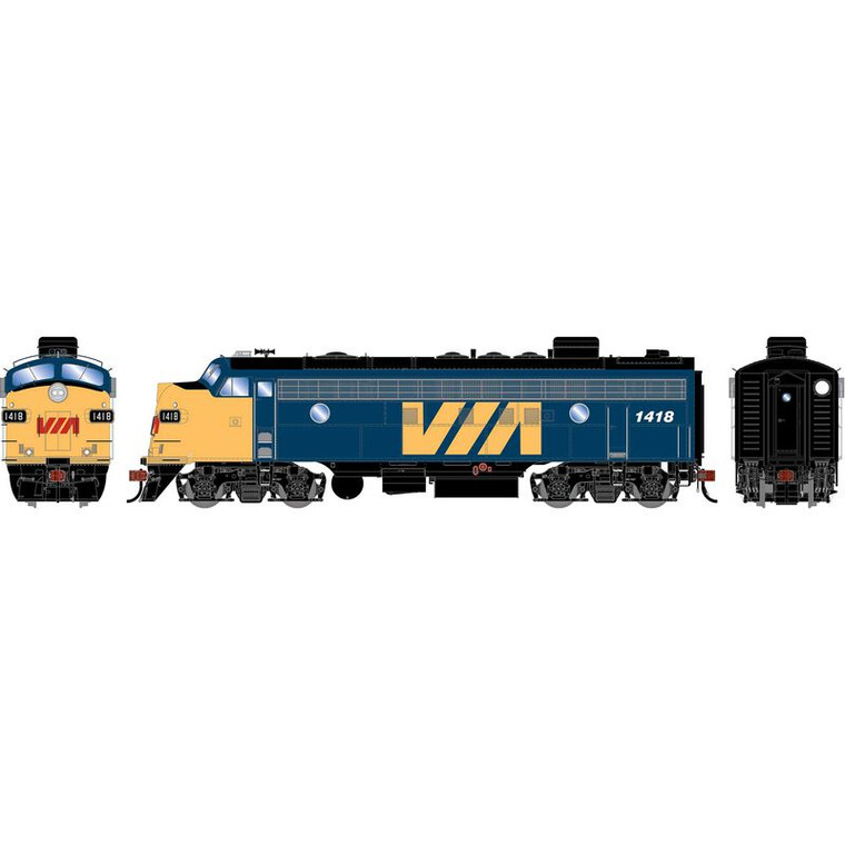 ATHG2853 - Athearn Genesis - HO GEN FP7 Locomotive, VIA #1418 DCC/Sound
