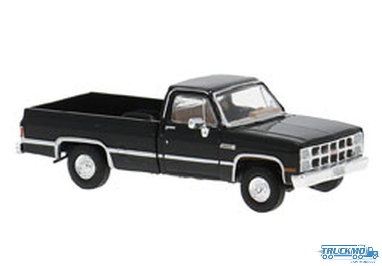 19663 - Brekina HO - 1981 GMC Sierra Grande Pickup Truck  - Assembled -- Black