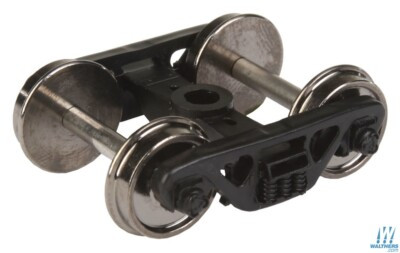 920-2002 - WalthersProto - Rigid Plastic Trucks w/36" RP-25 Metal Wheels & Axles -- 100-Ton Barber S-2 1 Pair