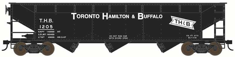 44149 - Bowser - HO 70 Ton Offset Hopper Car Toronto Hamilton & Buffalo #1208