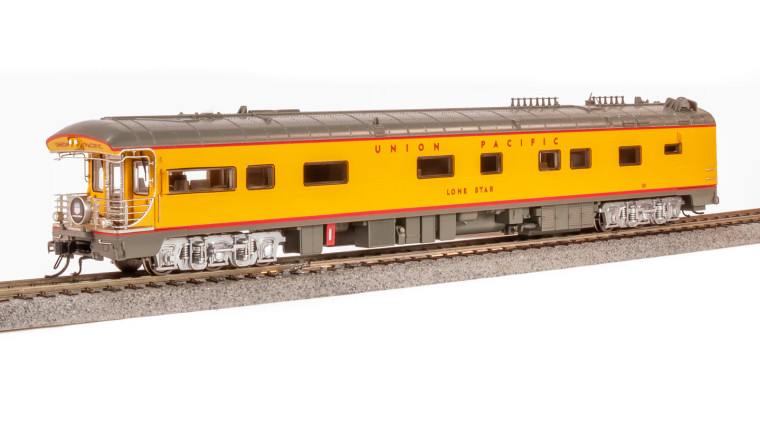 9595 - Broadway Limited Imports HO - Union Pacific Business Car, UP #101 "Lone Star", Black "Building America" Drumhead