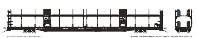 1024005A - Rapido - HO NSC 89' Bi-Level Autorack: CN Rail - Delivery: Single Car