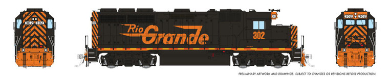 1078539 - Rapido - HO EMD GP40 (DC/DCC/Sound): Wheeling & Lake Erie: #302