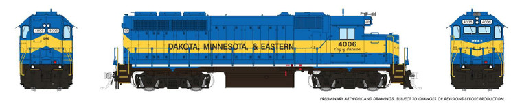 1078010 - Rapido - HO EMD GP40 (DC/Silent): Dakota, Minnesota & Eastern: #4006