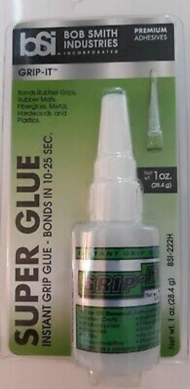 BSI-222 - Bob Smith Industries Instant Grip Glue. Grip-It. 1oz.