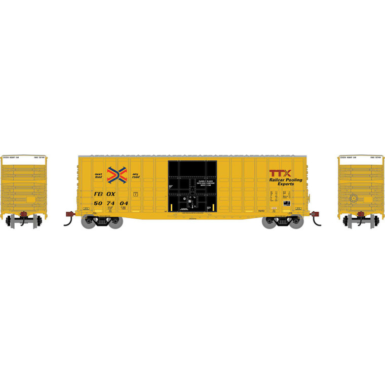 ATHG-4652 - Athearn Roundhouse - HO RND 50' Waffle High Cube Box Car FBOX #507404