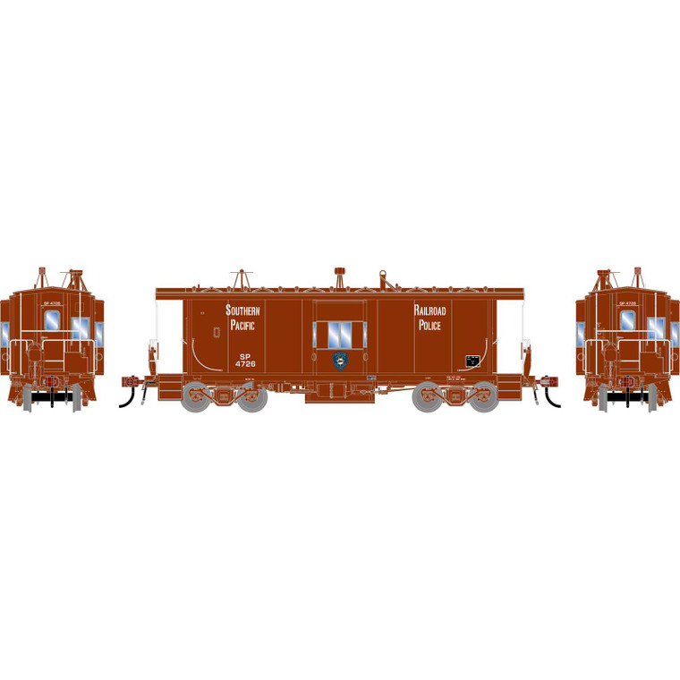 ATHG-3222 - Athearn Genesis - HO GEN ICC Bay Window Caboose w/Lights, SP Police #4726