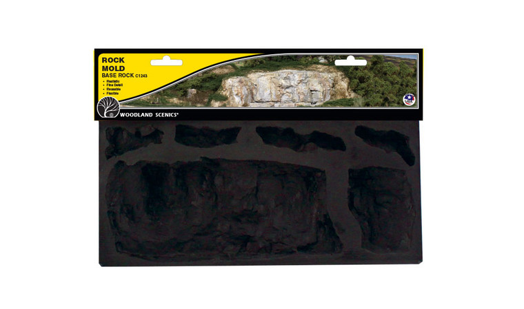 C1244 - Woodland Scenics - Large Rock Mold w/ Small Rocks