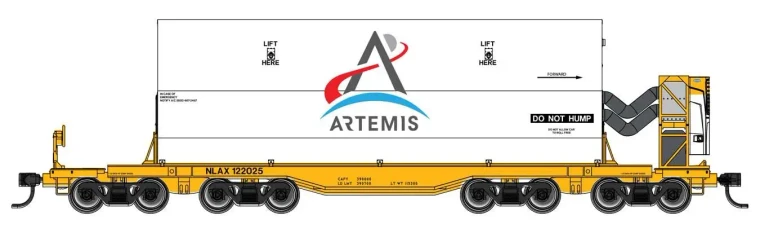 910-51008 - Walthers Mainline - Rocket Train Booster Car with Refrigeration Unit - Ready to Run -- Artemis (NLAX) #122025
