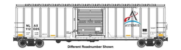 910-3812 - Walthers Mainline - 50 Rocket Train Buffer Car Ready to Run -- Artemis (NLAX) #112026